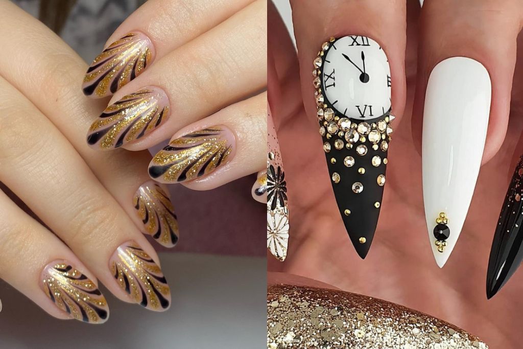 35 Cute New Year's nails for 2024
