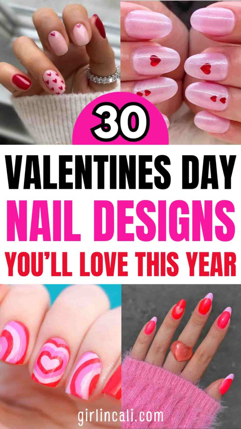 30 Cute Valentine's Day Nails - Girl In Cali