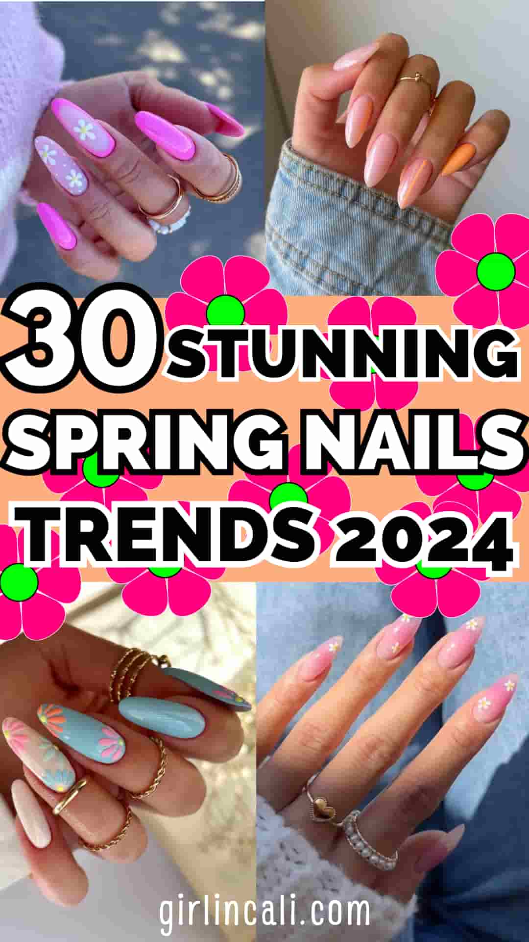 30 Cute Spring Nails For 2024 (Ideas) - Girl In Cali